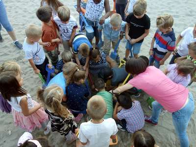 Die Schulanfänger des Nikolaus-Lenau-Kindergartens feiern ihren Abschied